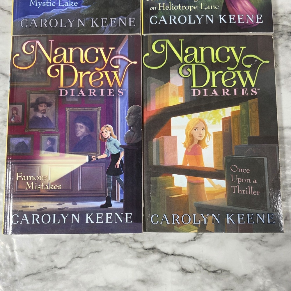 Nancy Drew Diaries Lot of 4 Paperback Books Mystery Lot EUC - Picture 3 of 7